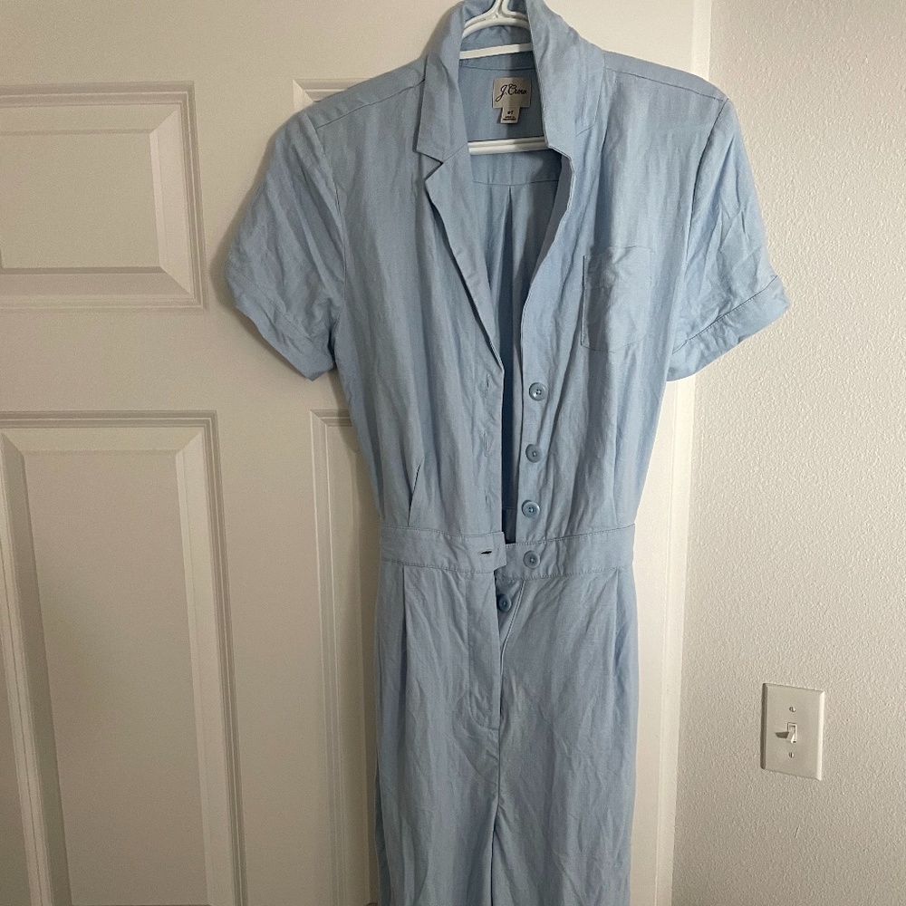 J. Crew Wide Leg Jumpsuit - Linen Blend